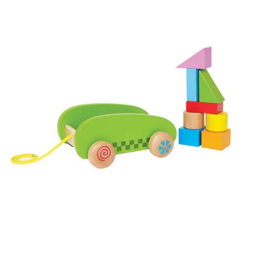 Mini chariot avec cubes Hape