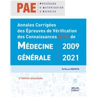 Pae medecine-generale 2009-2021