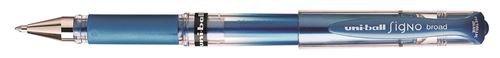 UNIBALL SIGNO BROAD STYLO METAL BLEU
