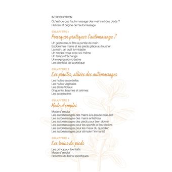 Automassages des mains et des pieds