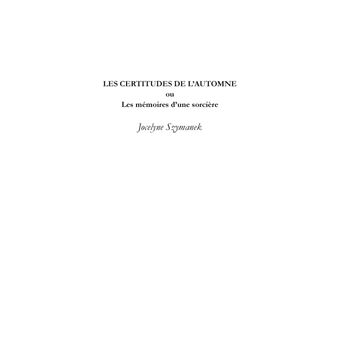 Les certitudes de l'automne