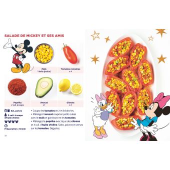 Livre de cuisine Disney, 100 recettes à réaliser en fam