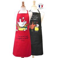 Alma Mater - Coffret 2 Tabliers Adulte - Cocotte + Poulet - Rouge