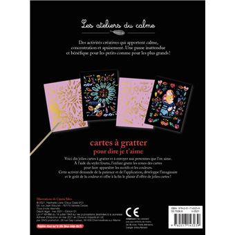 Cartes à gratter pour dire je t'aime - pochette avec accessoires