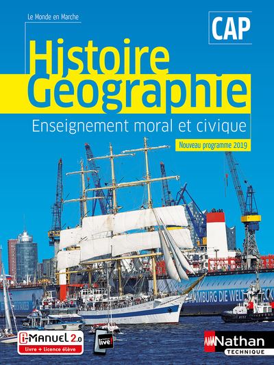 Histoire et Géographie EMC - CAP (Le monde en marche) Livre + licence élève - 2019 - Marceline Basile - Livre CD-ROM