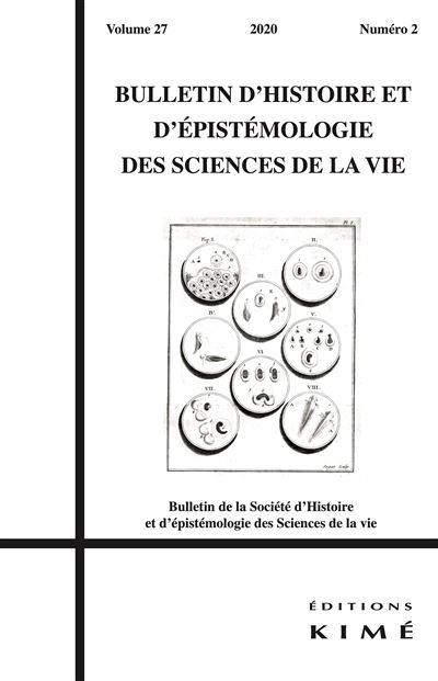 Bulletin d'histoire et d'épistémologie des sciences de la vie n°27/2 - Mathilde Lancelot - broché