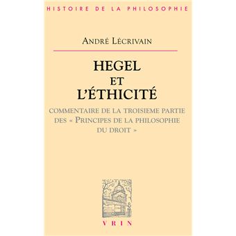 Hegel et l'éthicité