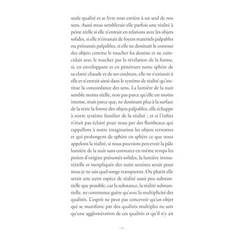 De la réalité du monde sensible