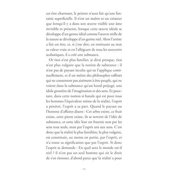 De la réalité du monde sensible