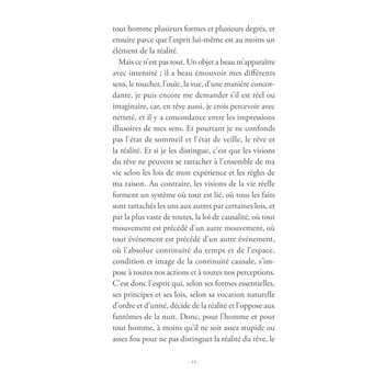 De la réalité du monde sensible