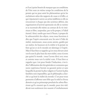 De la réalité du monde sensible