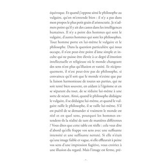 De la réalité du monde sensible