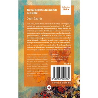 De la réalité du monde sensible