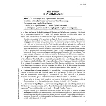 Fondamentaux  - La Constitution commentée 2022-2023