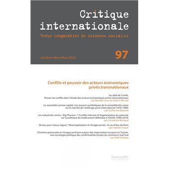 Critique internationale 97