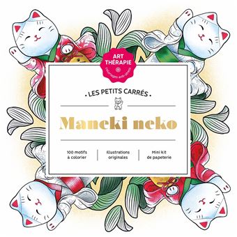 Les Petits carrés d'Art-thérapie Maneki Neko