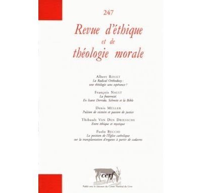 Revue d'éthique et de théologie morale Tome 247 broché Collectif