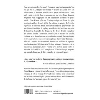 Syrie, la Révolution impossible