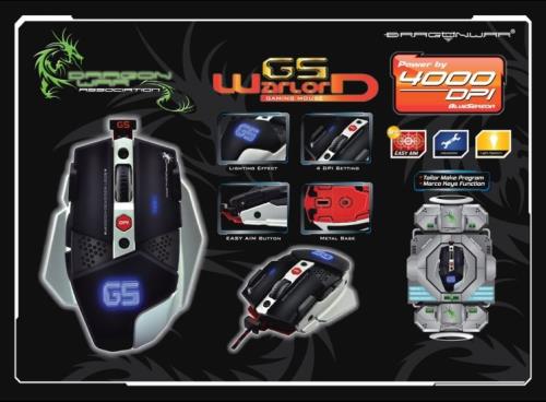 DRAGON WAR G5 WARLORD GAMING MOUSE