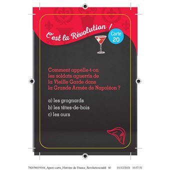 Apéro-cartes spécial Savoureuse Histoire de France