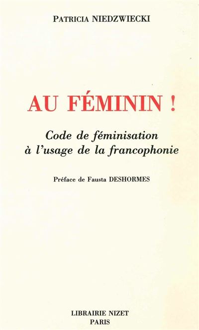 Au feminin - P. Niedzwiecki - broché
