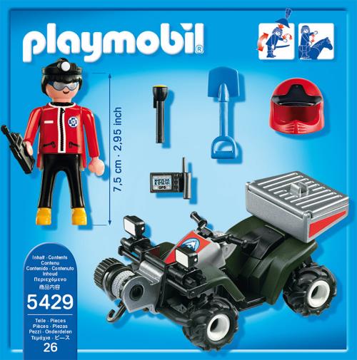 PLAYMOBIL 5429 Quad avec Secours en Montagne - Playmobil - Achat & prix