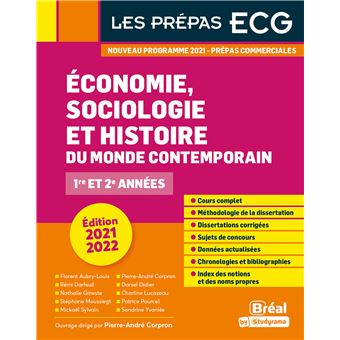 Economie, sociologie et histoire du monde contemporain - Prépas ECG