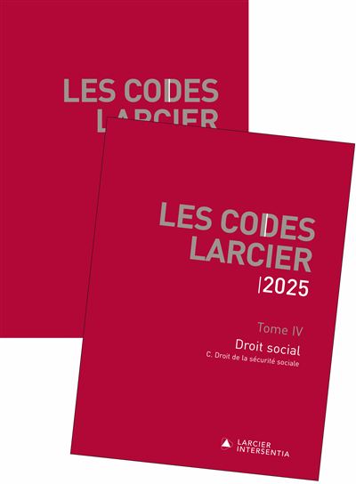 Code Larcier - Tome IV - Droit social - A jour au 1er mars 2