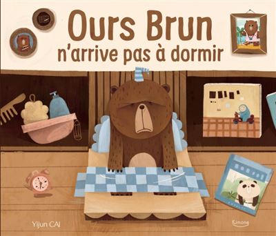 Ours brun n'arrive pas à dormir