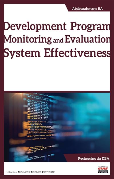 Développent program monitoring and évaluation system effectivités