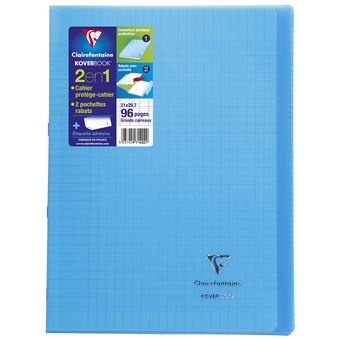 Clairefontaine 'Koverbook' Stapled Notebook Green Séyès Ruled 96 Pages A4+ 