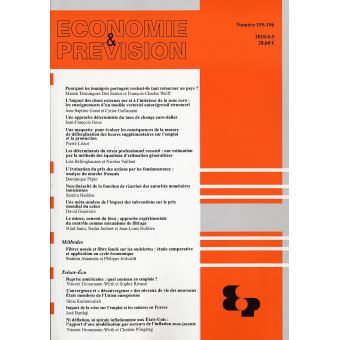 Economie et prévision