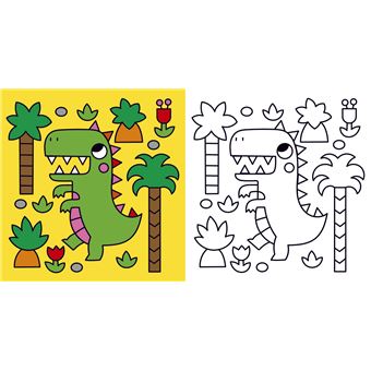 100 images de dinosaures à colorier !