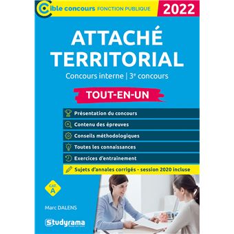 Attache Territorial Concours Interne Et 3eme Concours 2019 Concours Interne Et 3eme Voie Categorie A Session 2019 Broche Marc Dalens Achat Livre Fnac