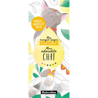 Mes marque-pages à peindre : Mon adorable chat