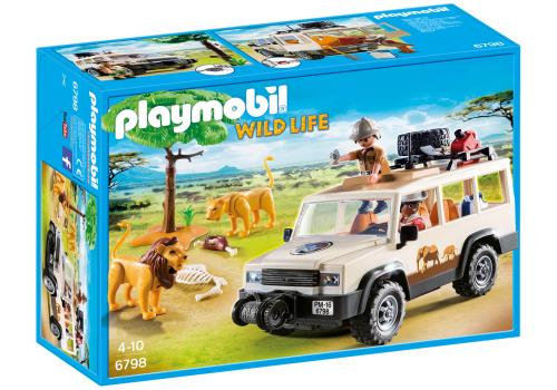 Playmobil Wild Life 6798 Aventuriers avec 4x4 et couple de lions