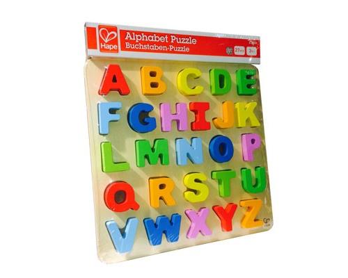 Puzzle Alphabet Hape en bois 27 pièces
