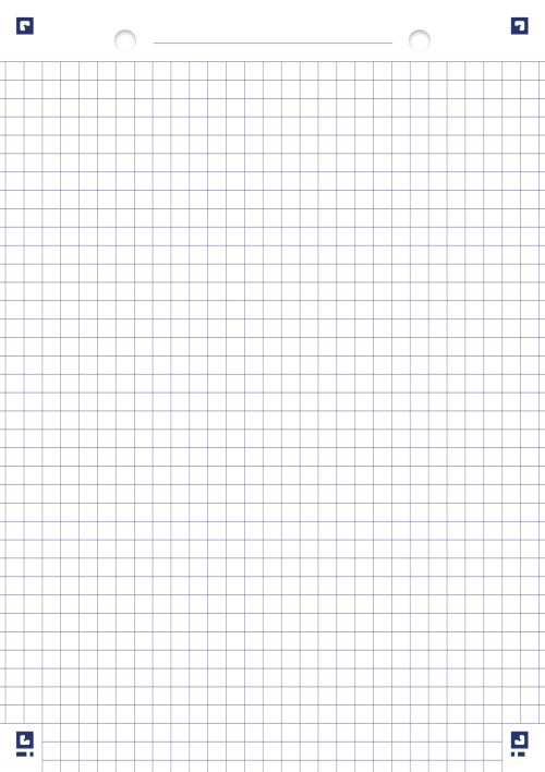 Bloc-notes de 30 fiches A5 quadrillées Oxford Bristol 2.0