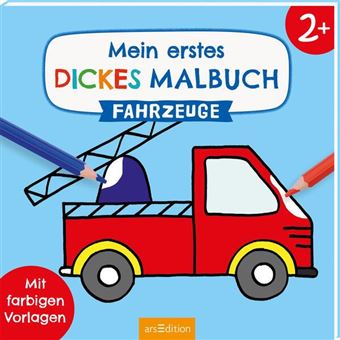 Malbuch ab 2 Jahren - Mit farbigen Vorlagen - Mein erstes dickes