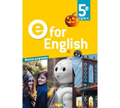 E for English 5e (éd. 2017) - Livre