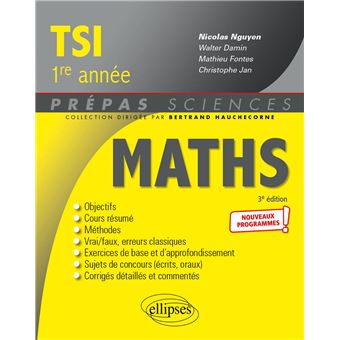 Mathématiques TSI-1 - Programme 2021