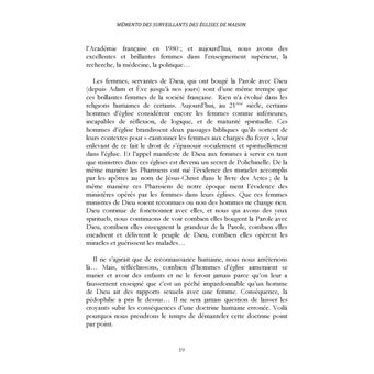 Mémento des surveillants des églises de maison