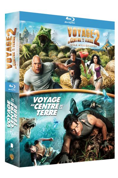 Voyage au centre de la Terre - Voyage au centre de la Terre 2 : L'Île mystérieuse - Coffret Blu-Ray