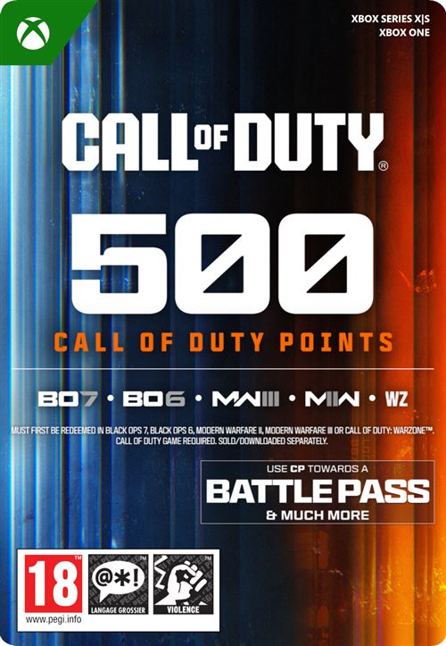 Code de téléchargement Call of Duty® Points - 500 1P