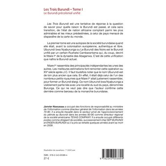 Les Trois Burundi Tome I