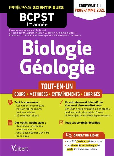 Biologie G ologie BCPST 1re Ann e Conforme Au Nouveau Programme 2021 