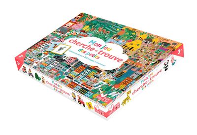 Le jeu cherche et trouve des petits - coffret avec plateau et cartes -  Gwé - (donnée non spécifiée)