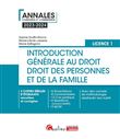 Introduction générale au droit et droit des personnes et de la famille - L1