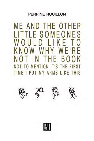 Me and the other little someones would like to know why we're not in the book