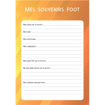 Agenda 100% foot 2021-2022 (avec 150 quiz !)